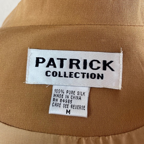 Patrick Collection Vintage Silk Blazer/Jacket - Picture 10 of 11